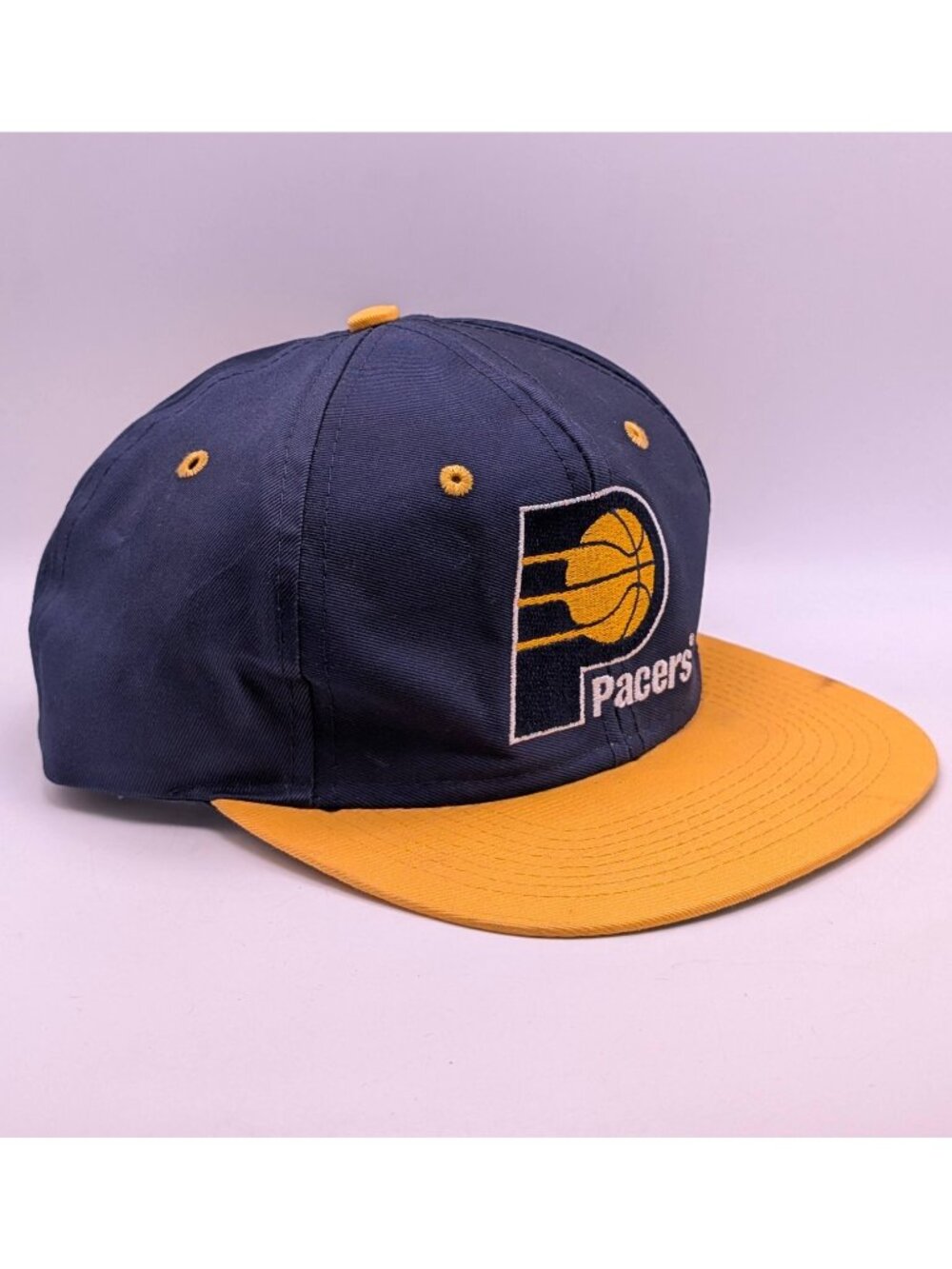 Vintage Logo 7 Indiana Pacers NBA Basketball Adjustable Snapback Hat Cap Retro
